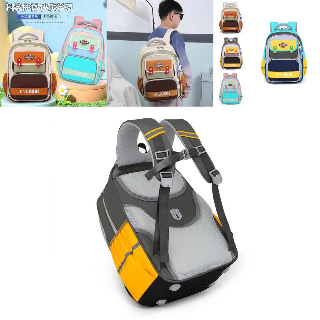 Large Capacity Breathable Nylon Backpack For Boys And Girls In Elementary School