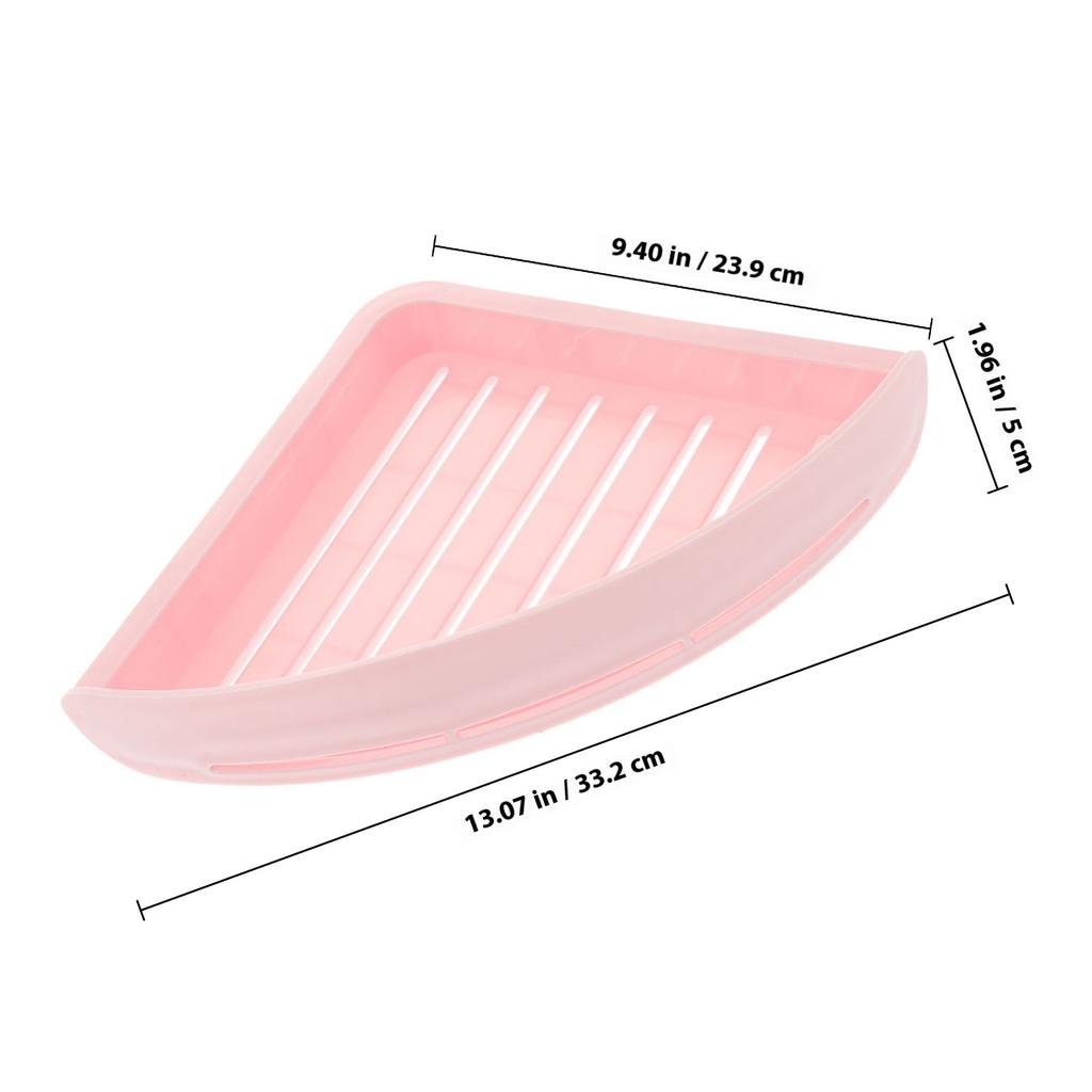 No Drilling Triangle Shower Corner Basket Suction Cup Wall Mounted Storage Shelf for Bathroom Kitchen Toilet Organize Shampoo