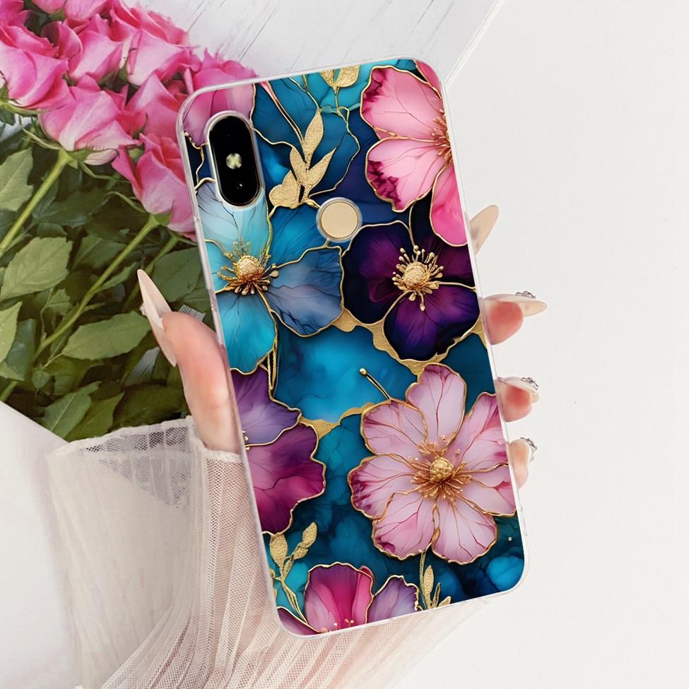 Cover For Redmi S2 Case Y2 Transparent Cute Cat Fashion Butterfly Funny Painted Casing For Redmi Y2 M1803E6G M1803E6H M1803E6I