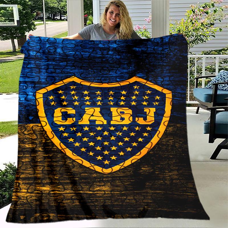 1pc Blanket - Club Atlético Boca Juniors Print Design, Lightweight Blanket for Sofa, Bed- Soft &Warm, Gift for All Seasons