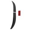 3pcs Rear Trunk Spoiler Kit ABS Adjustable Wearproof Heat Resistant Universal for SedanCarbon Fiber Style