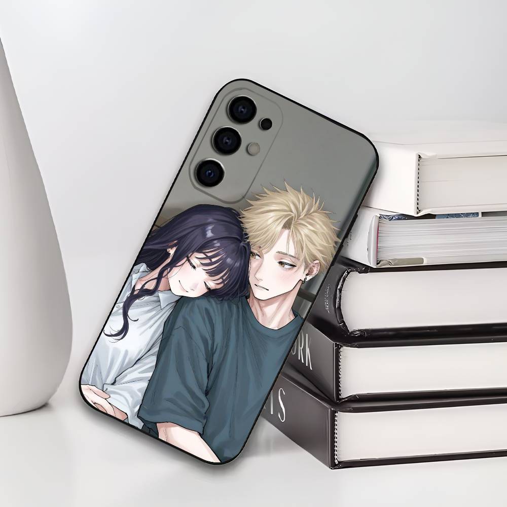 R-Rintaro Tsumugi K-Kaoruko Waguri Phone Case For Samsung S25,S24,S21,S22,S23,S30,Ultra,S20,Plus,Fe,Lite,Soft Black Cover