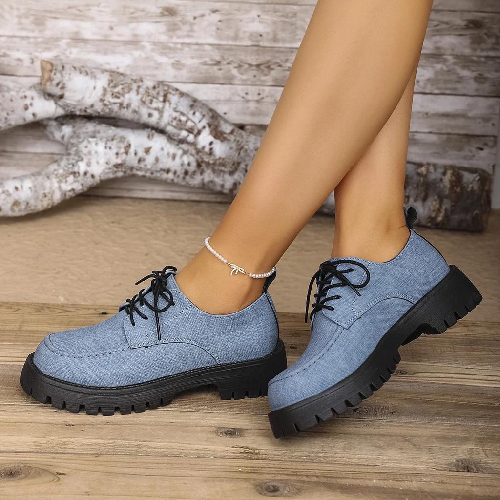 Fashion Shoes for Women Spring Autumn Soft Soled Loafers Black Leather Non-slip Casual Platform Comfortable Work Shoes Flat Sneakes 2025