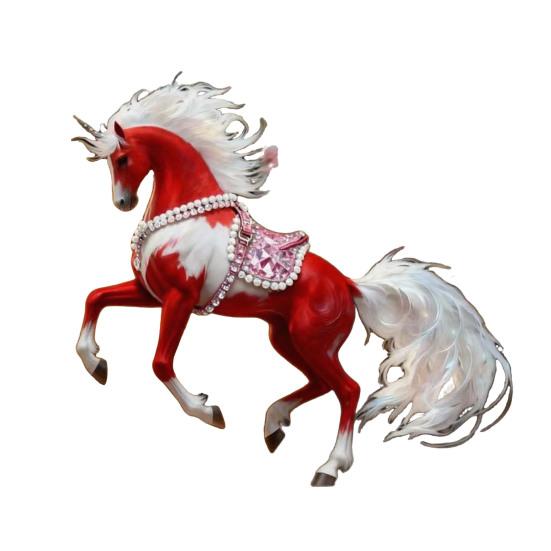 Pferdeornament 2D Acryl Pferd Auto Rückspiegelanhänger Flacher Weihnachtsbaumanhänger Auto Innenraum Hängedekoration für Frauen Mädchen