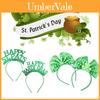 St. Patricks Day Hair Band Bow Tie Shamrock Green Irish Headband Girl Party Gift