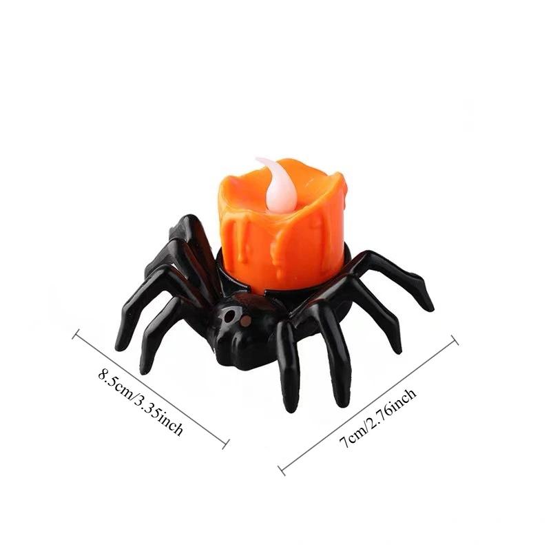 1pcs Halloween Decoration Spider Night Lights Party Supplies Decoration Props Bar, Haunted House, Home Decor Party Accessories