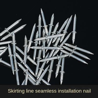 Fasteners High Strength Carbon Steel Nails No Punching Double Headed Installation Sheepskin Nails Wood Trim