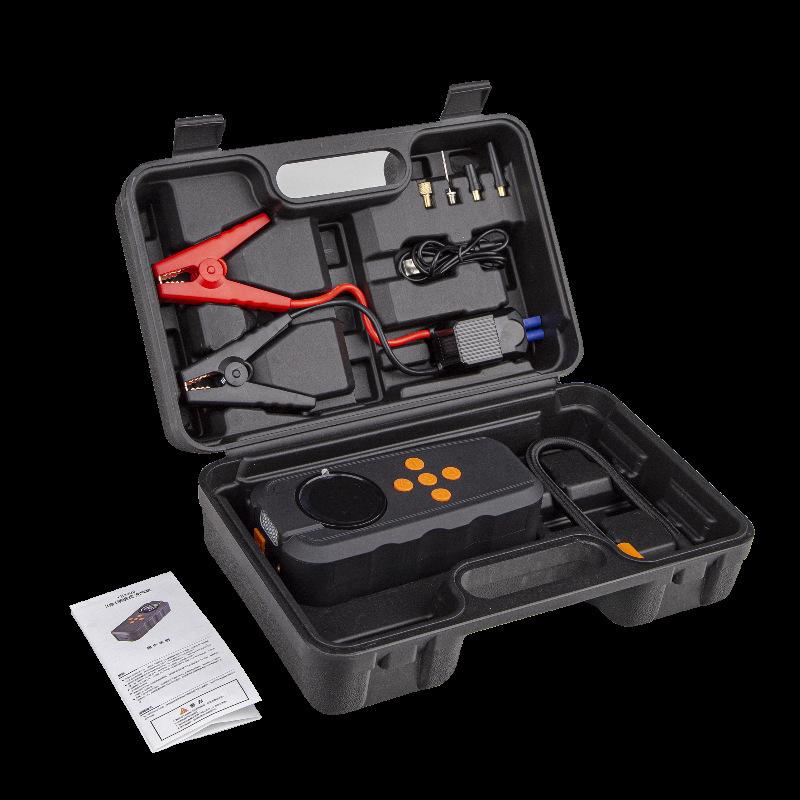Two-in-One Car Jump Starter & Air Pump: High-Capacity Emergency Multifunction