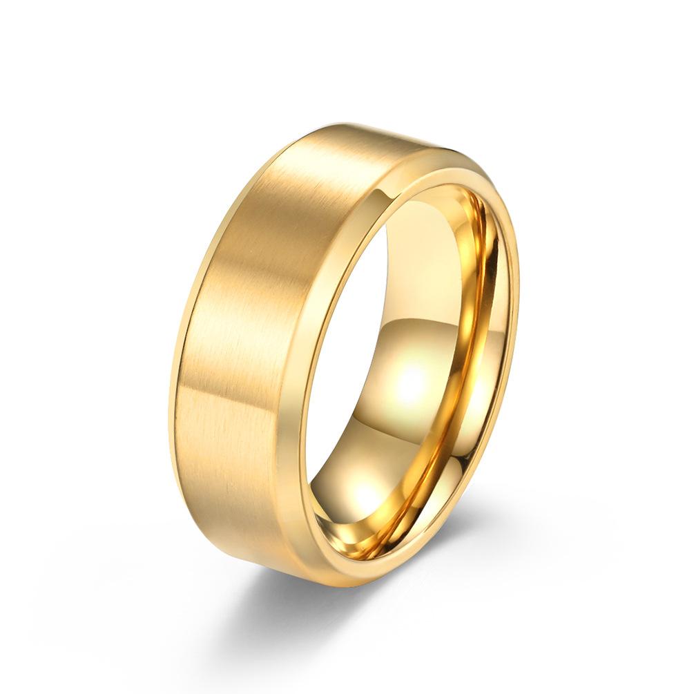 2026 Matte Brushed Simple Fashion Trend Ring Men s and Women s Jewelry 6#
