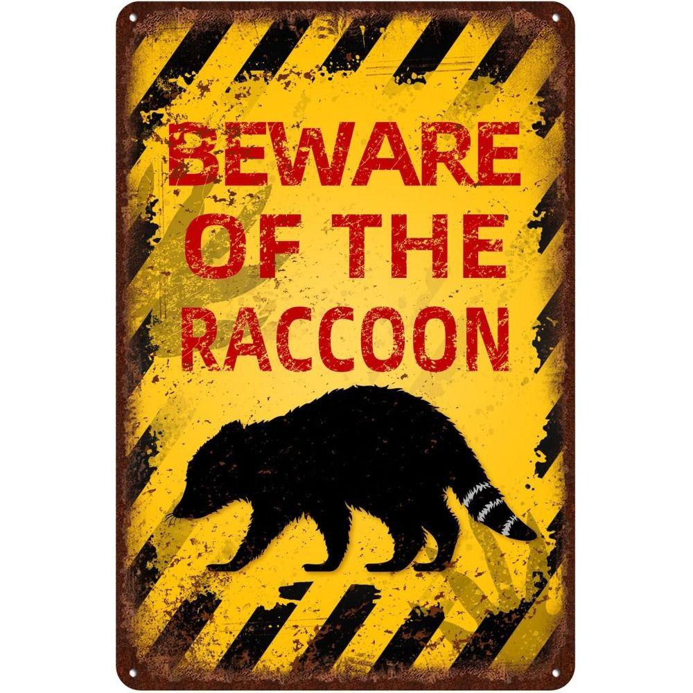 Beware of Animal Silhouette Aluminum Signs Metal Warning Plates