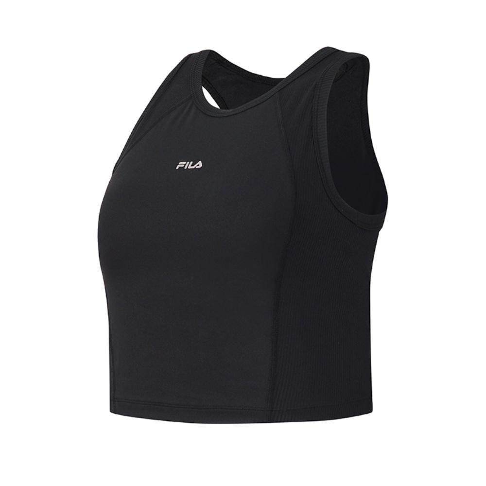 FILA Fitness Classic Training Versatile Comfortable Tight Sports Tank Top Women tops Deep-Black A11W621124FBK