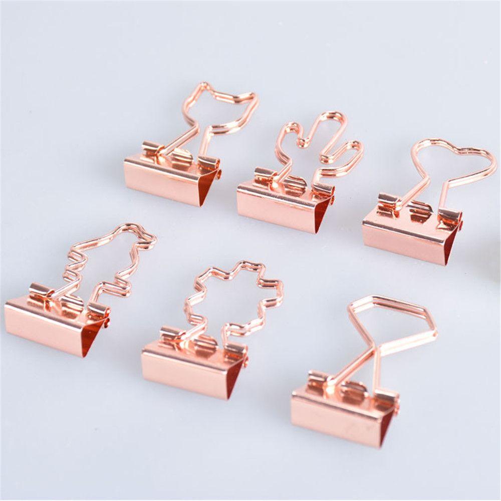 10pcs High Quality Stationery Book Mini Paper Clip Binder Clips Office Supplies Metal