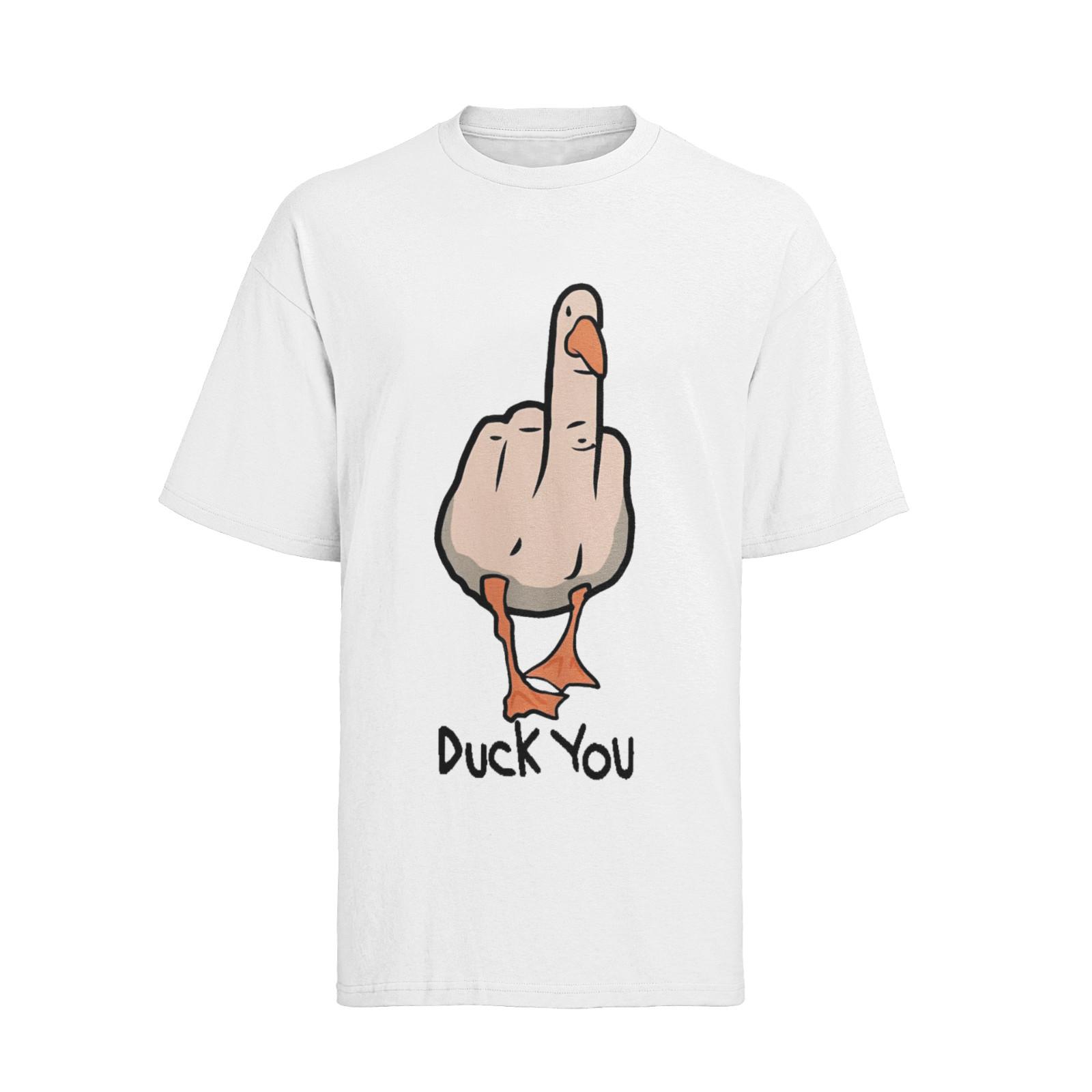 Футболка мужская хлопковая Funny Duck Duck You Fuck You Middle Finger FCK S-XXXL XL