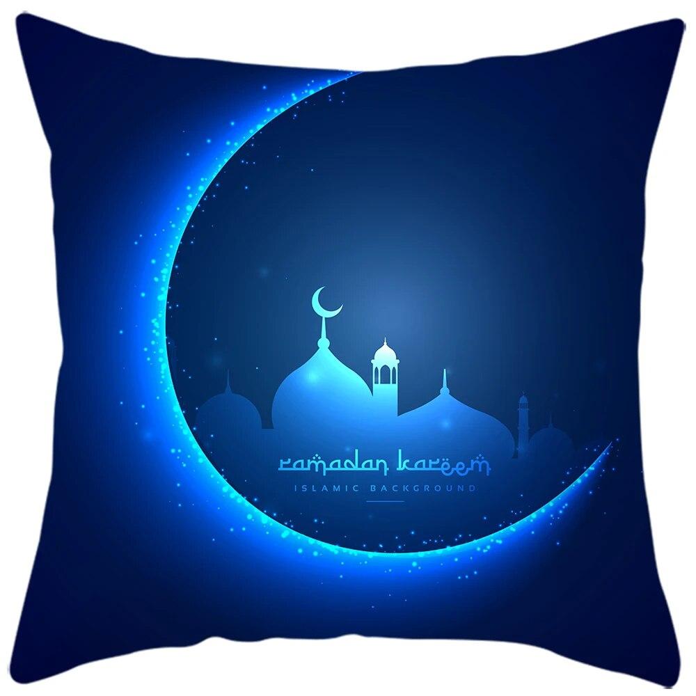 New Eid Al Fitr Home Decoration Pillowcases Islamic Muslim Ramadan Pillowcases Mosque Decorative Pillowcases Gifts