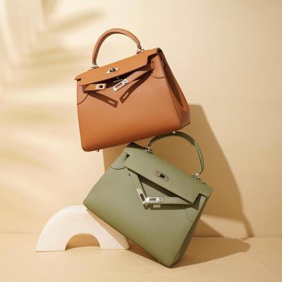 Strukturiertes Handy, Ledertasche, Umhängetasche mit großem Fassungsvermögen, Frühlings-Lederhandtasche, Pendeltasche