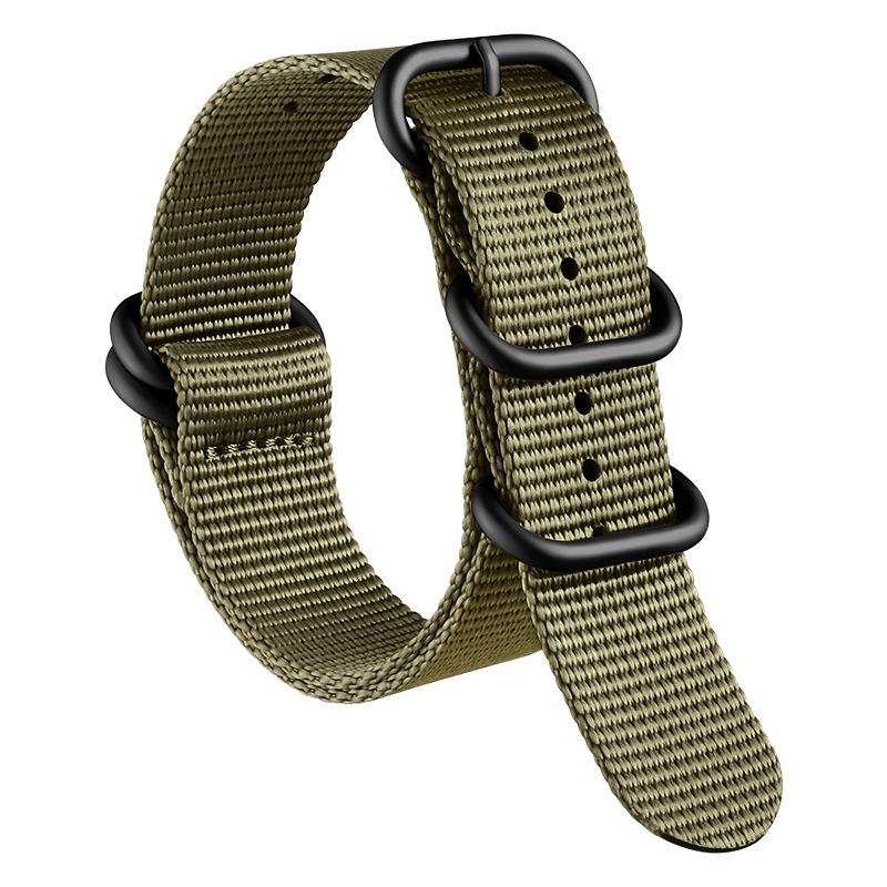Bracelet de Montre NATO en Nylon Épaissi Xinlei - Bracelet Universel en Toile Tissée 20/22mm