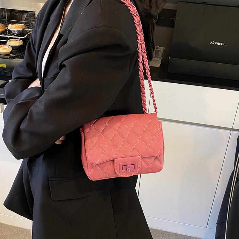 Nouă geantă lanț cu fir de broderie de înaltă modă, versatilă, de umăr unic, crossbody, geantă de damă la modă