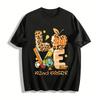 Leopard Print LOVE 2nd Grade Back To School Teacher Student Top Pure Cotton T-shirt