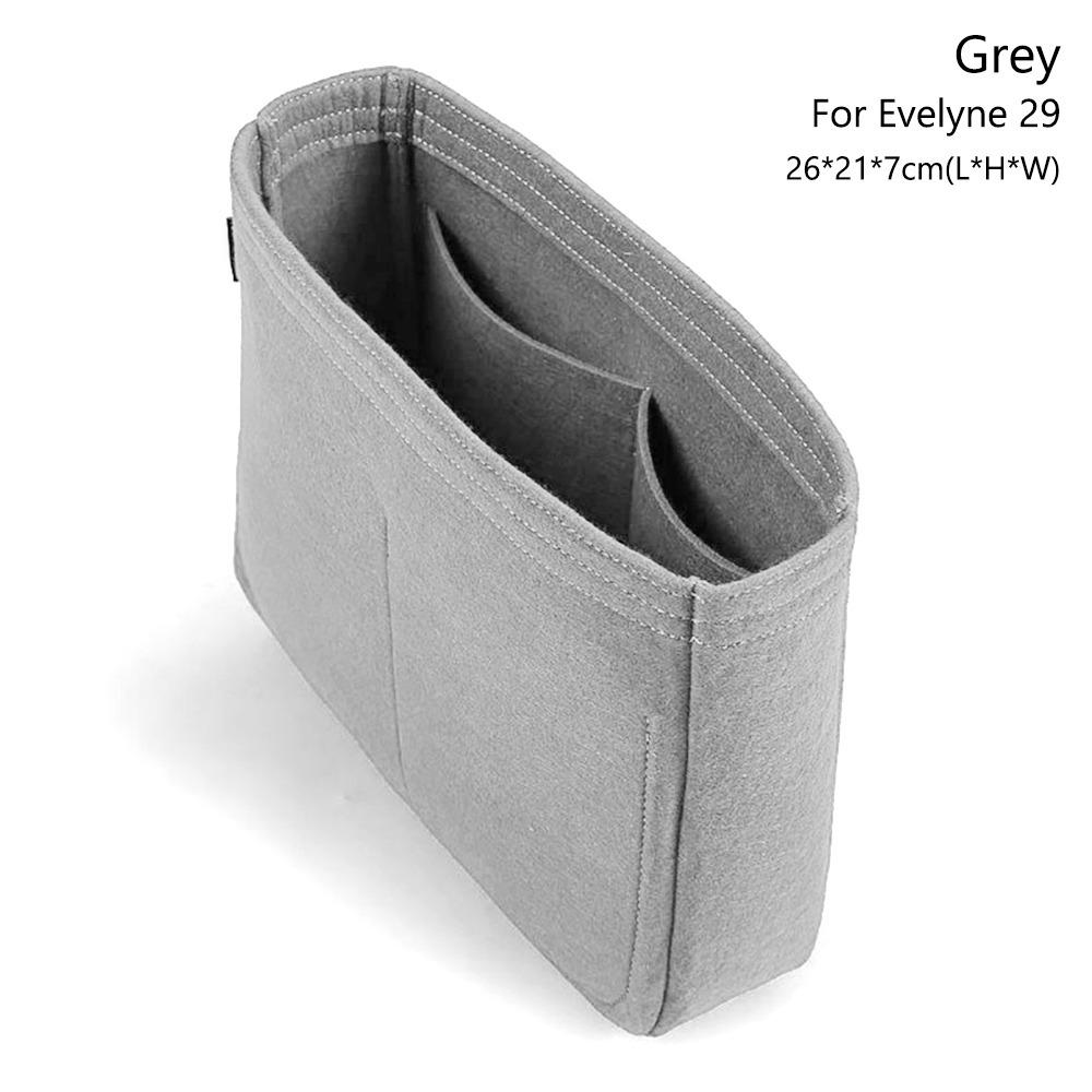 Inserto per Borsa in Feltro Borsa Supporto Organizzazione Fodera Portamonete Contenitore Organizer Portatile per Per Evelyne 16/29/33