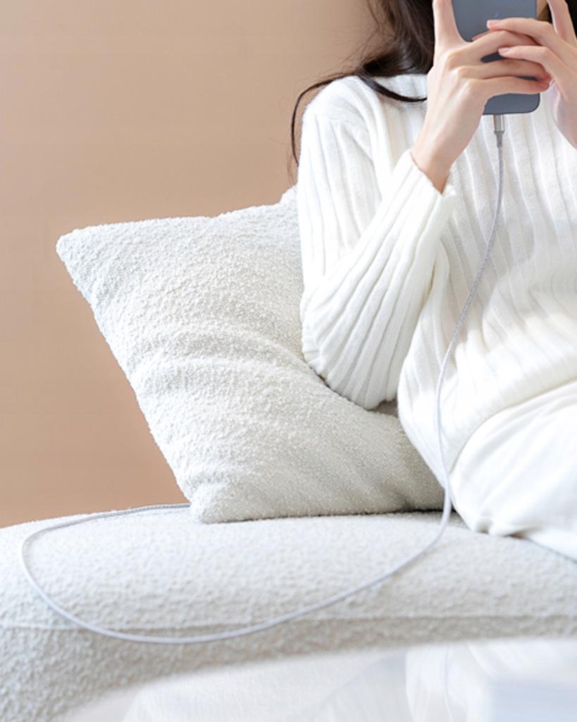 Innostyle Powerflex Usb Lightning Mfi Fast Charging Cable For Iphone Kevlar 2M Silver