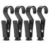 10 Pcs Plastic Multipurpose Hanging Clips Storm Proof Lockable Black Marine Boat Rail Clips Lightweight Tent Tarp Hook Clips