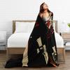 Devil May Cry 5 Dante Blankets Warm Pattern Plush Throw Blanket For Couch Bed Travel Office Flannel Bedspread Bed Cover