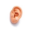 2pcs Titanium 16g Lip Labret Piercing Crystal Ball Monroe Lip Stud Helix Conch Tragus Cartilage Earrings 2/3/4mm CZ Body Jewelry