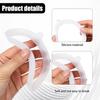 6pcs 4.53 Inch Silicone Sealing Ring Silicone Replacement Gaskets Rubber Seals for Mouth Glass Jars (White)