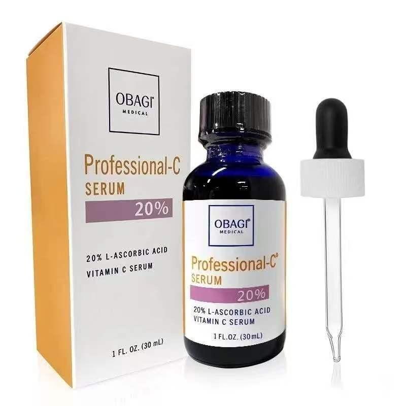 Vitamin C Serum C20 30ml Blaue Flasche Aufhellendes Gesichtsserum mit Antioxidans, Reduziert dunkle Flecken