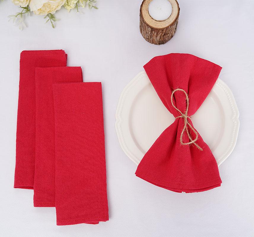 50PC 30X45CM Table Cloth Napkins Cotton Durable Fabric Reusable Kitchen Dining Easter Wedding Christmas baby shower Decoration