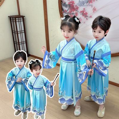 Hanfu Girl Chinese Style Cloth Summer Dress Antique Tang Suit Super Fairy Costume Dress Little Girl Mermaid Princess Skirt Undergarment