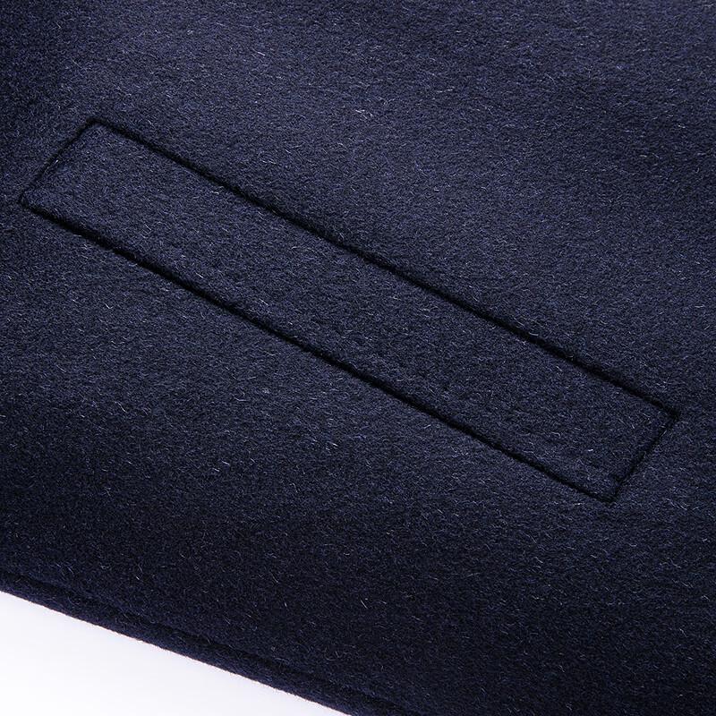 FAPAI Men's Merino Wool & Silk Blend Lapel Coat