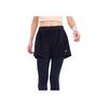 Asics Outdoor Casual Reflective Night Running Quick-Dry Elastic Sports Shorts Women Shorts Black 2012C954-001