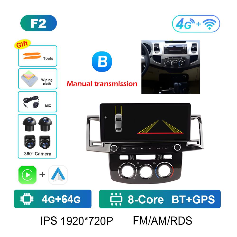 For Toyota Hilux 2005 2006 2007 2008 - 2014 Car Video Radio Multimedia Player Android Smart System Navigation GPS Bluetooth WIFI