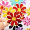 36Pcs Flower Embroidery Iron On Patches Adhesive Embroidery Appliques For Clothing Jackets Bags Backpacks Hat Decoration 55KF