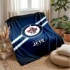Coperta in Flanella Stampata con Logo Hockey Calda e Confortevole, Amica della Pelle, per Divano, Letto, Uso Quotidiano Indoor