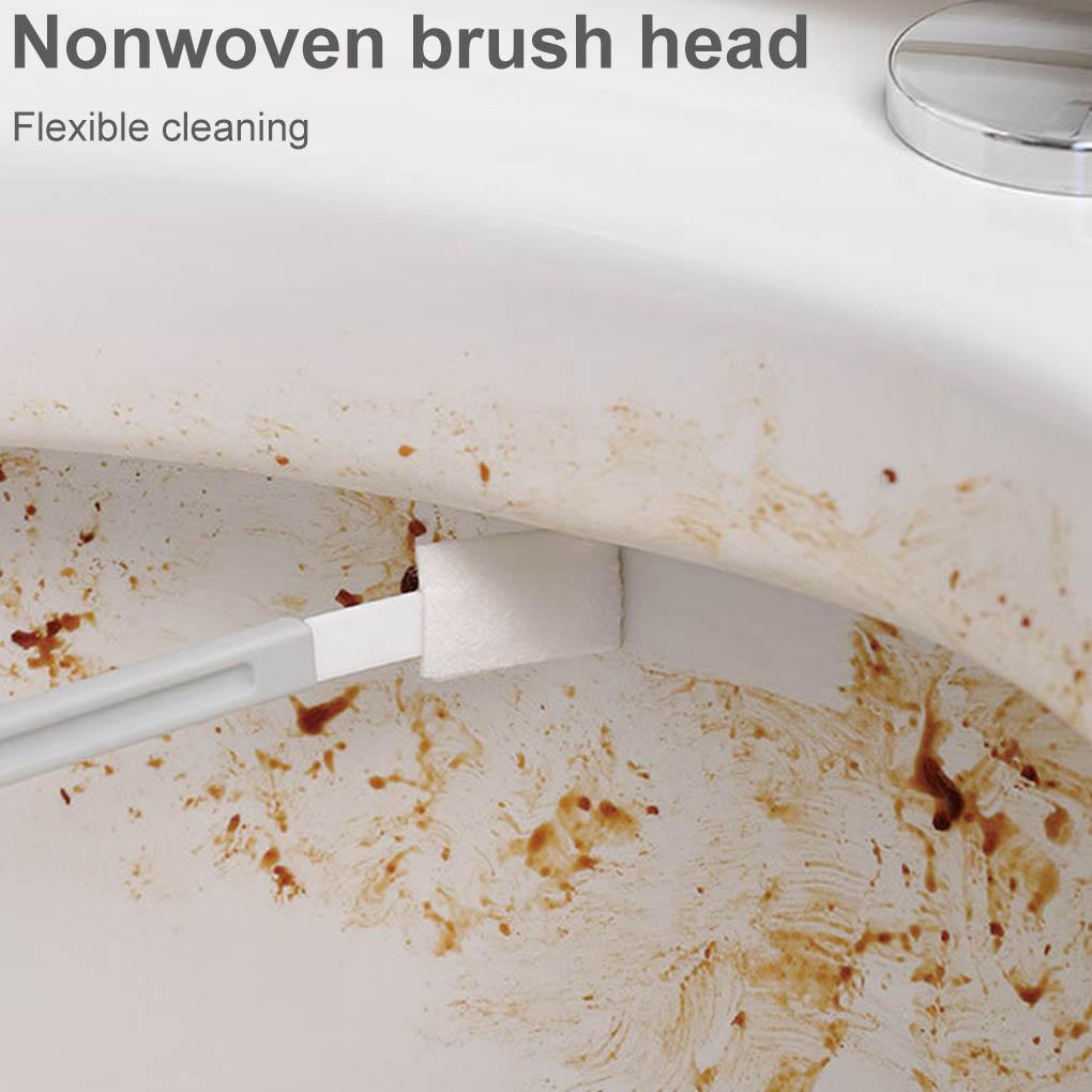Disposable Removable Brush Head Set Toilet Slot Kitchen Hearth Stain Remover with 10pcs Replacement Head