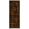Highboard Smoked Oak 70x41x185 Cm Engineered Wood
