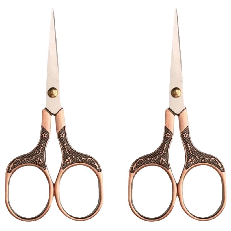 1-5Pcs Stainless Steel Vintage Scissors Sewing Fabric Cutter Embroidery Tailor Thread Scissor Tools for Sewing Shears Small