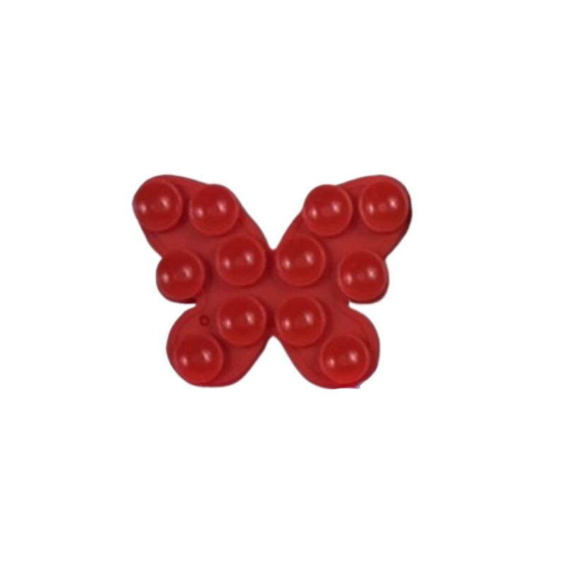 1Pcs Phone Fixture Suction Cup Silicone Butterfly Double-sided Suction Cup Back Adhesive Mobile Phone Rubber Suction Cup
