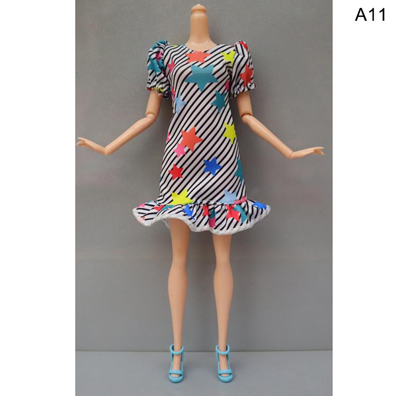 1Set Fashion Outfits for 1/6 Doll Casual Skirt Vest Shirt Pants Dress Dollhouse Accessories Clothes