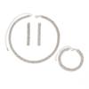 2022 Trendy Three-Piece Wedding Jewelry Set: Necklace, Stud Earrings, and Bracelet for Evening Parties