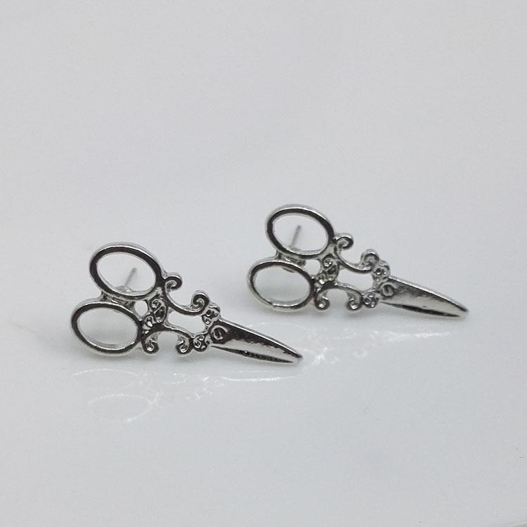 Adjustable Korean Small Cute Scissors Earrings for Girls