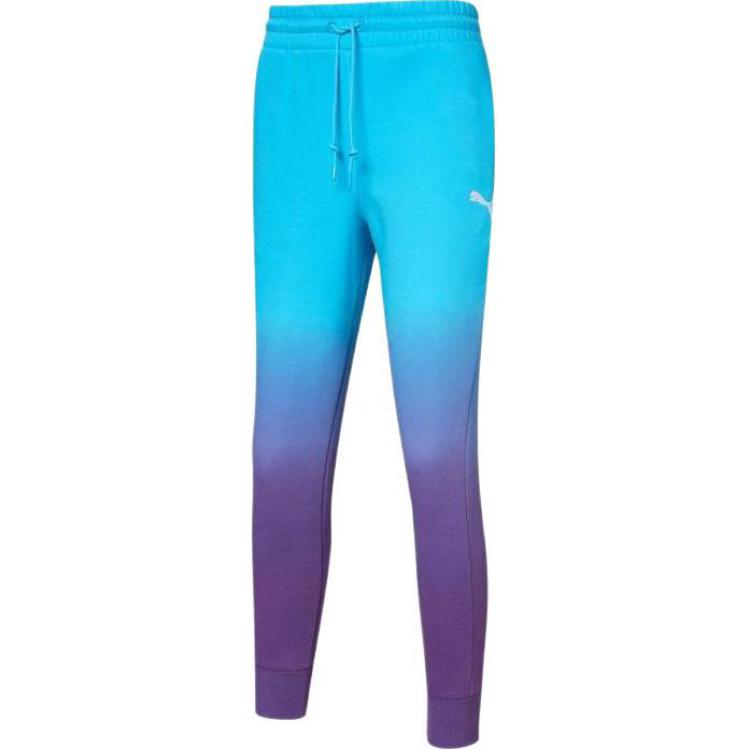 

Puma Баскетбольная серия Gradient повседневные трикотажные спортивные брюки средней посадки мужские низ синего цвета 535114-01 M