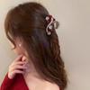 2025 Light Luxury Camellia Rhinestone Pearl Hair Clip for Elegant Updos