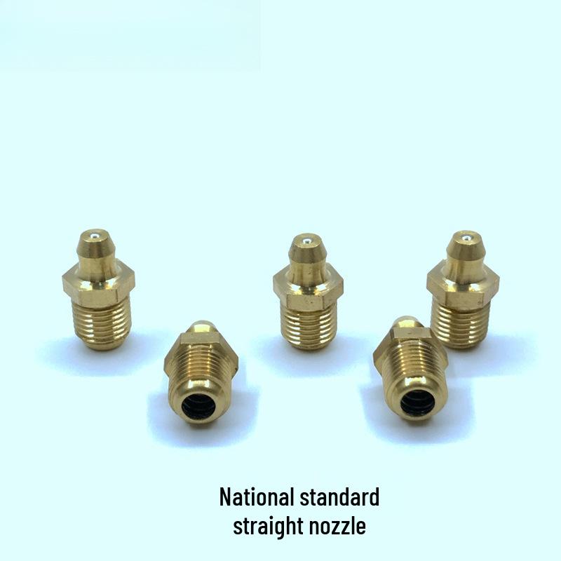 Universal Pure Copper Grease Zerk Set: M6, M8, M10, M12, M14, M16 - Extended Filling Excavator Oil Cup.