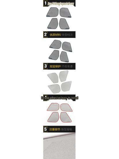 NX260 Stainless Steel Speaker Cover for Four-Door - Audio Box Panel Sticker Accessory