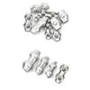 2PCS 304 Stainless Steel Wire Rope Clamp Single/Double Clamp Wire Rope Cable Clamp Size M2-M8