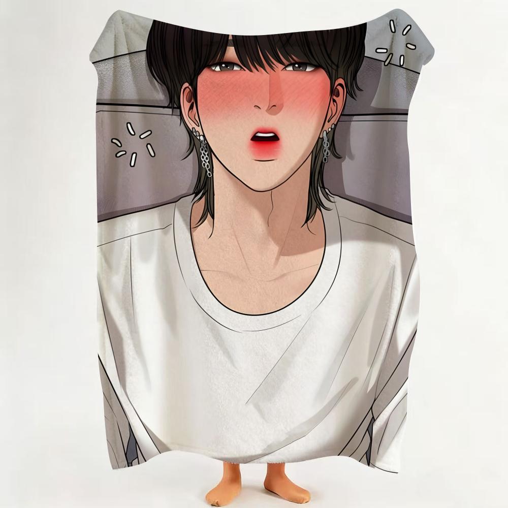 Manhwa T True B Beauty  Flannel  Blanket Suitable for Sofa Living Room Bedroom
