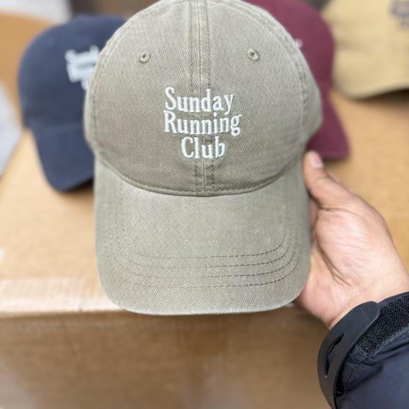 Tide Brand Original Multi-Row Letter Embroidered Cap Men'S And Women'S Retro Versatile Sun Hat Men'S Face Hat